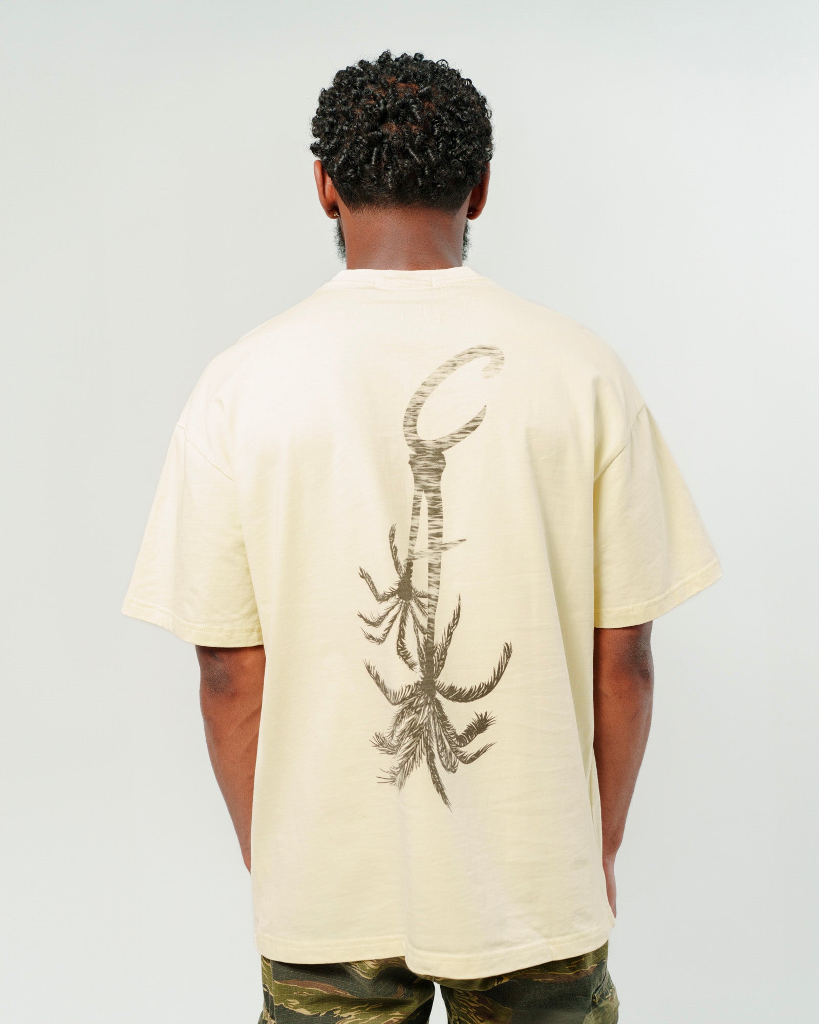 Cream Palm Tree oversized