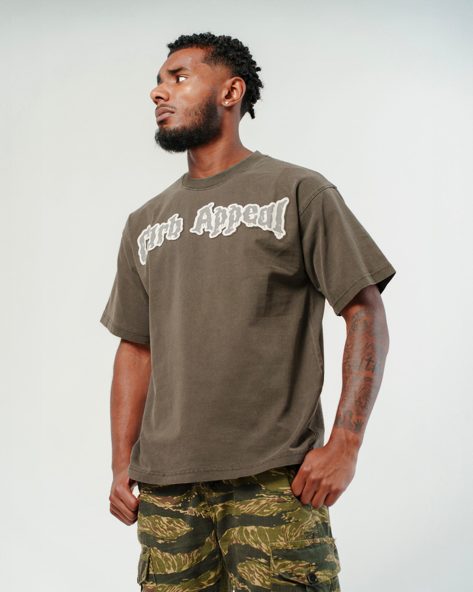 3D washed oversized tees